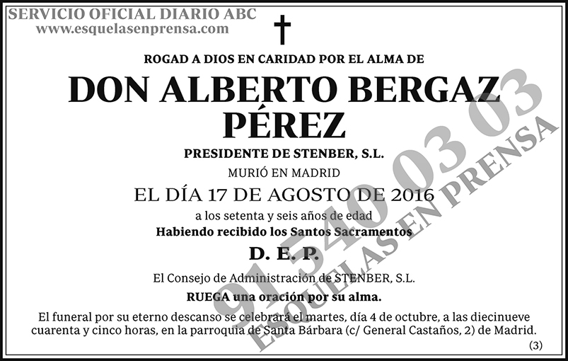 Alberto Bergaz Pérez